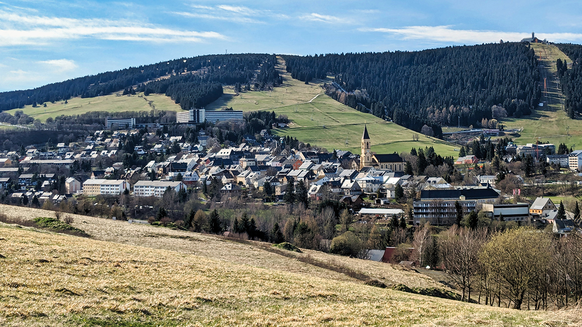 View of the spa town of Oberwiesenthal. Photo: Chris Bergau